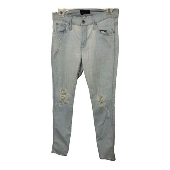 James Jeans Twiggy Distressed Light Wash Skinny Jeans Size 31 Revolve - Picture 4 of 10
